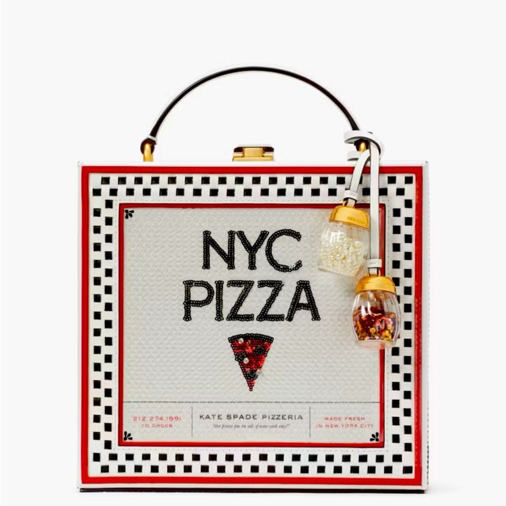 Kate spade 3d pizza box bag